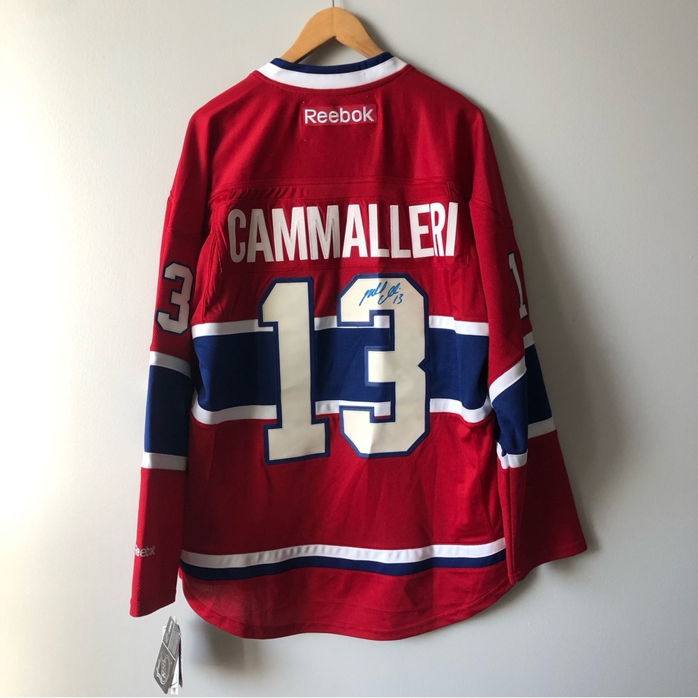 Mike Cammalleri Autographed Montreal Canadiens Hockey Reebok Jersey